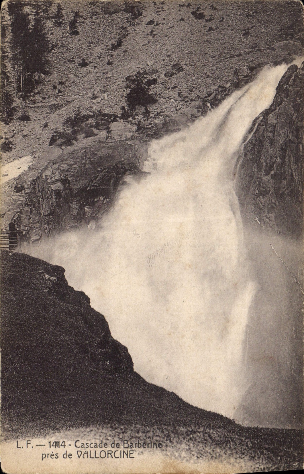 CPA Cascade de Barberine pres de Vallorcine 