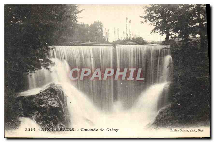 CPA Aix les Bains Cascade de Gresy 