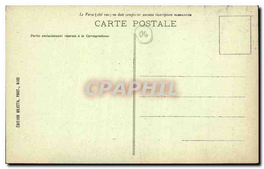 CPA Nice Vue prise du Chateau Aloes en fleurs  — Verso
