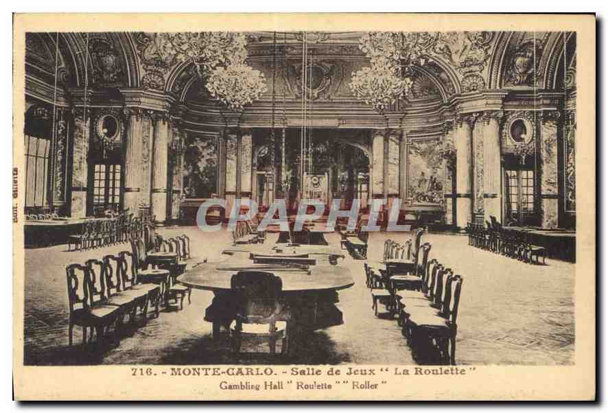 CPA Monte Carlo Salle de Jeux La Roulette 