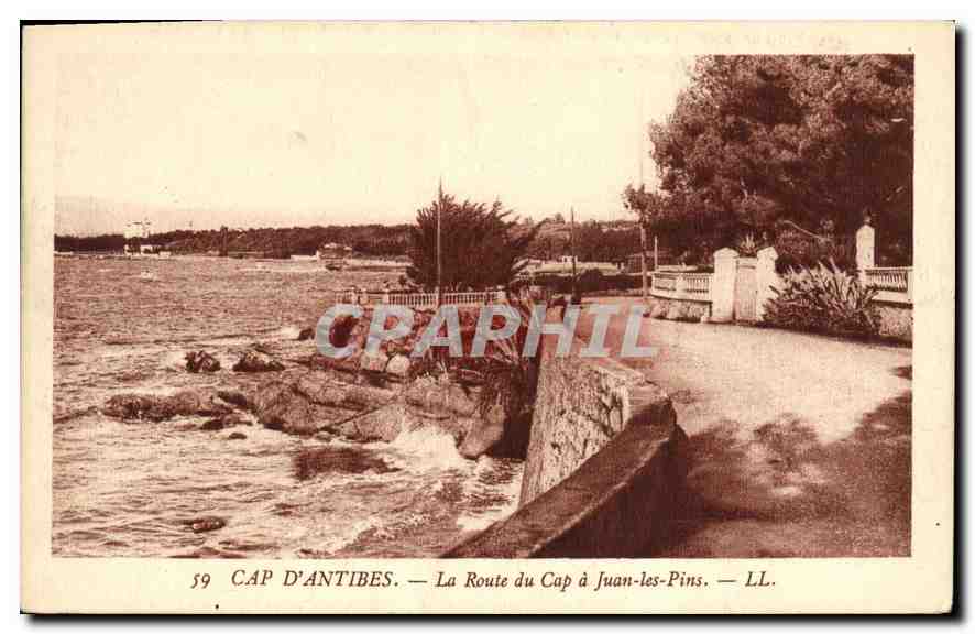CPA Cap d'Antibes La Route du Cap a Juan les Pins 