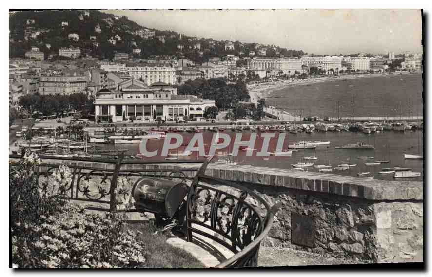 CPA Cannes Vue Generale Le Casino Les Hotels 