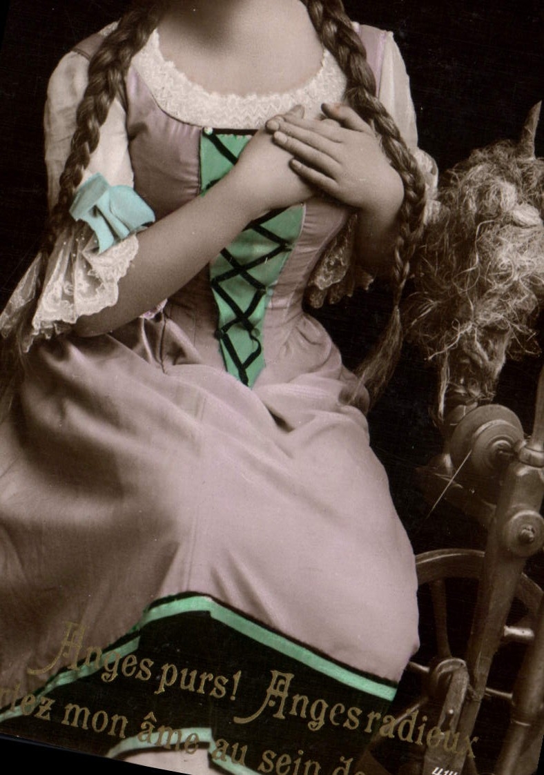 CPA Femme Rouet
