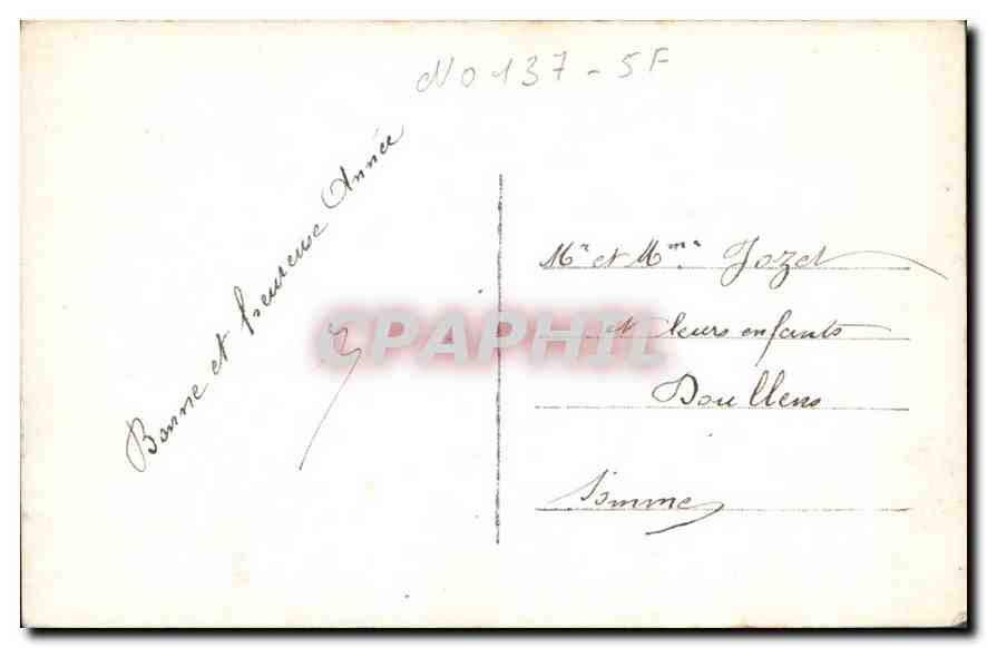 CPA Heureuse Annee Homme — Verso
