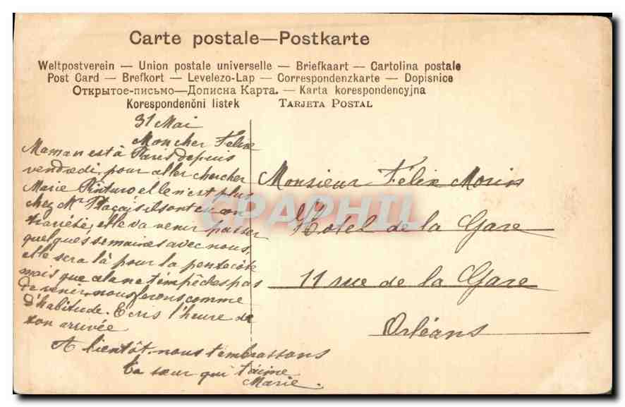 CPA Mer — Verso