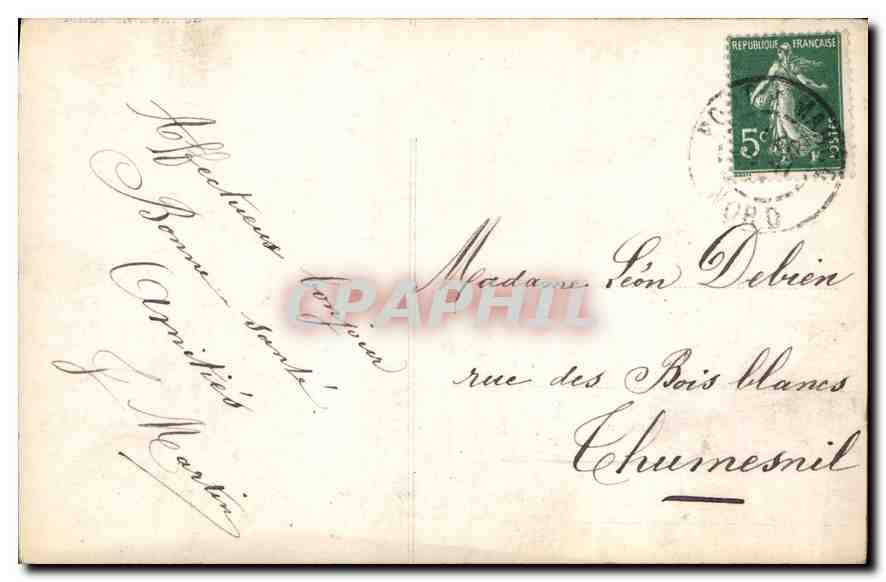 CPA Femme — Rückseite