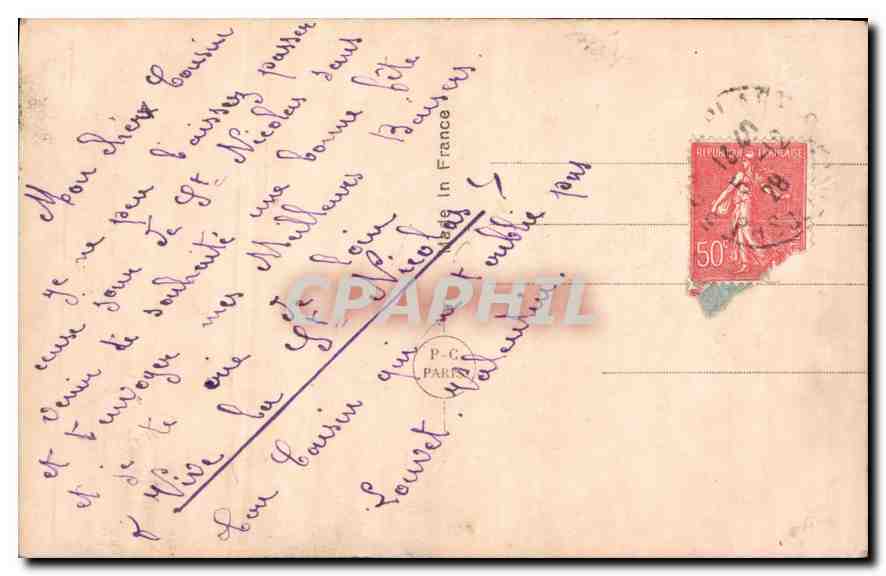 CPA Enfant — Verso