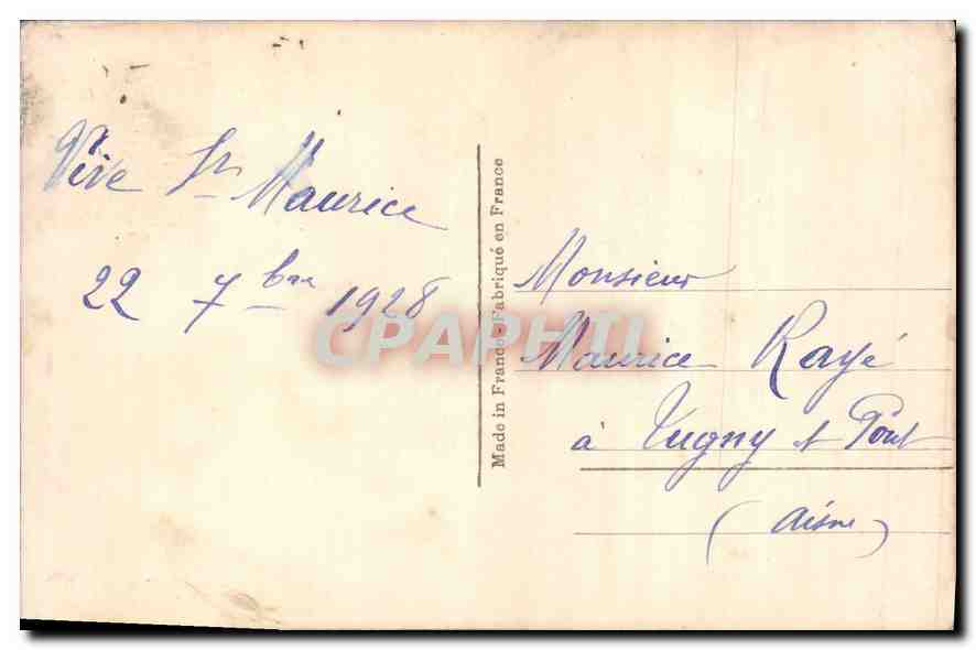 CPA Enfants — Verso