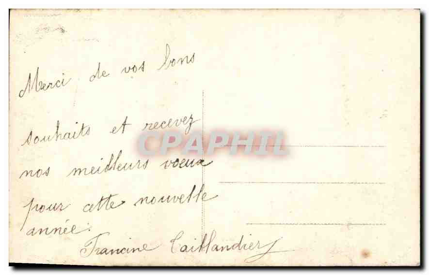 CPA Heureuse Annee Enfant — Rückseite