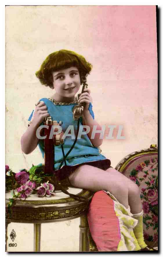 CPA Enfant Telephone