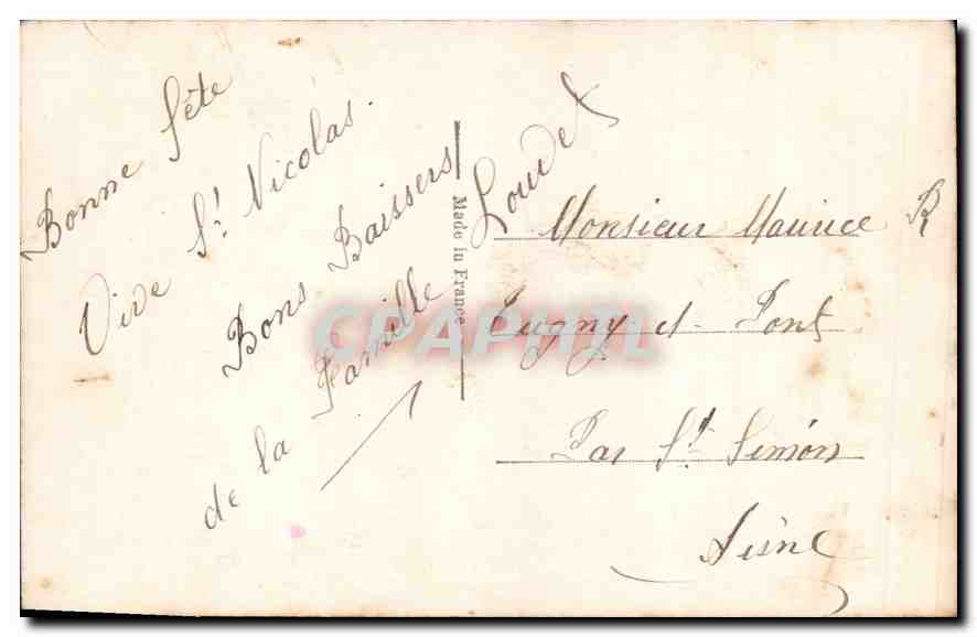 CPA Enfant — Rückseite