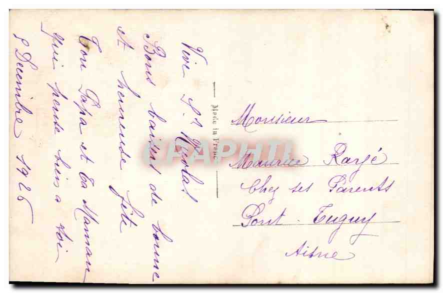CPA Enfants — Verso
