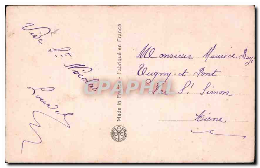 CPA Enfant — Rückseite