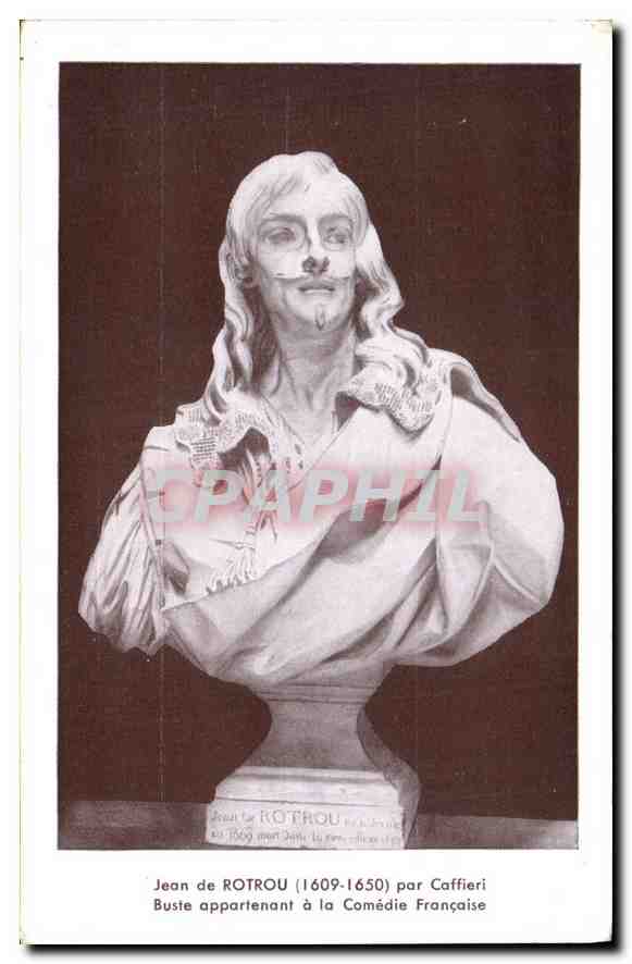Jean de ROTROU (1609-1650) — Buste par Caffieri — Comédie Française