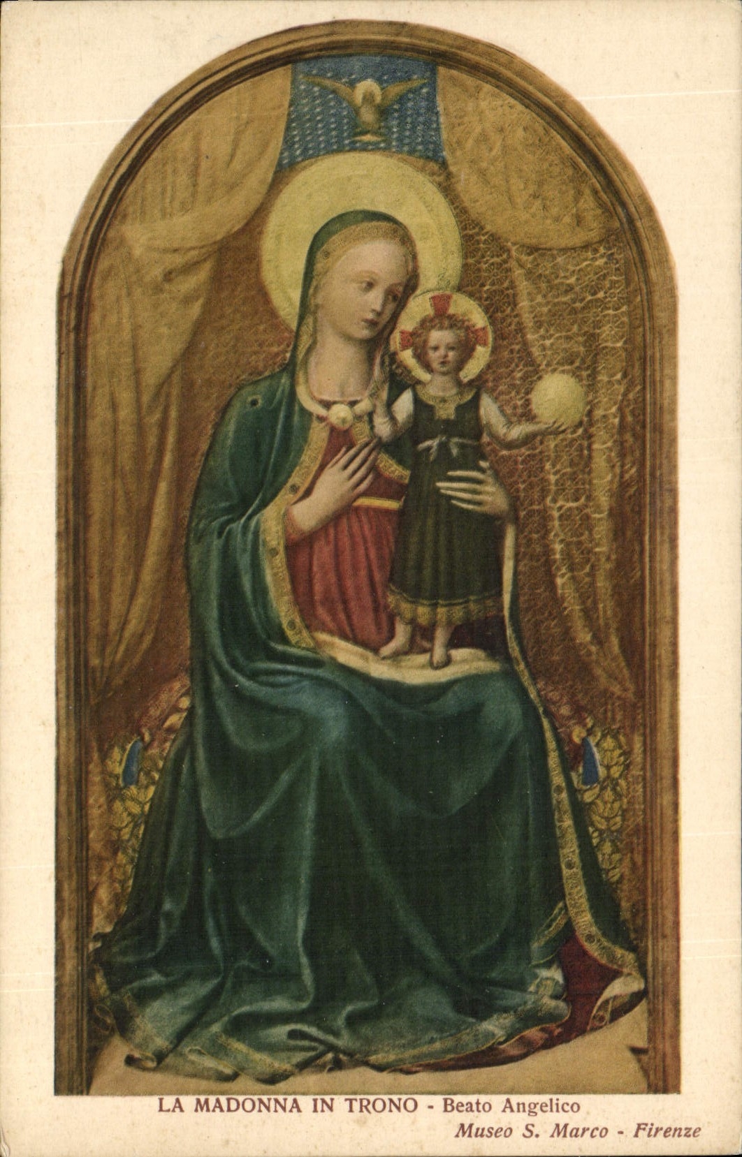 La Madonna in Trono — Beato Angelico — Museo S. Marco, Firenze