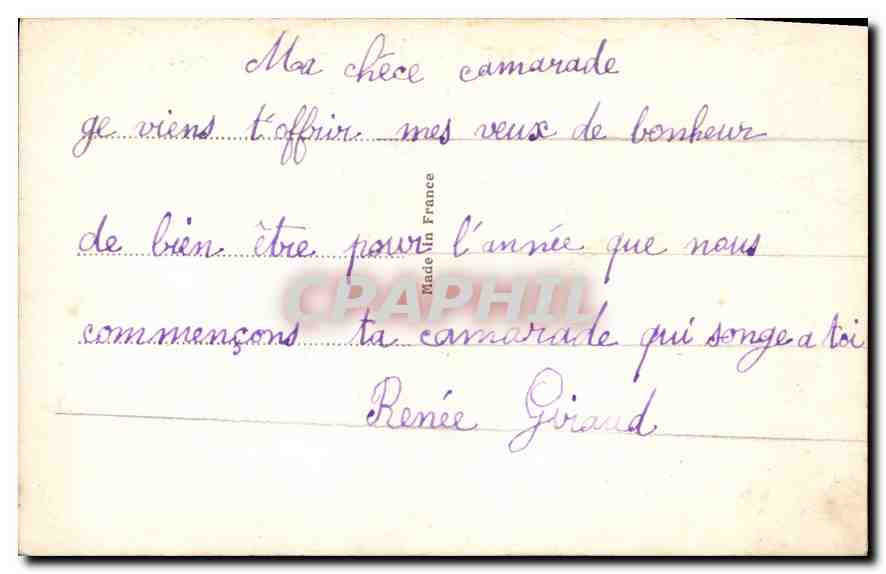 CPA Bonne Annee Enfant — Verso