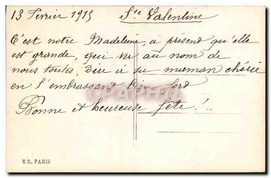 CPA Joyeuse Fete Enfant — Verso