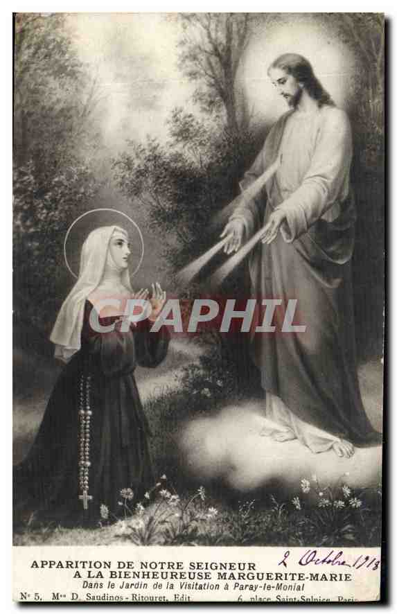 CPA Apparition de Notre Seigneur a la Bienheureuse Marguerite Marie 