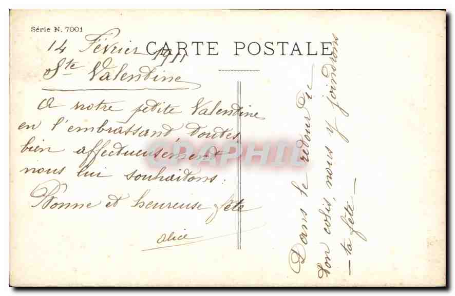 CPA Pour Votre Fete Enfant — Rückseite