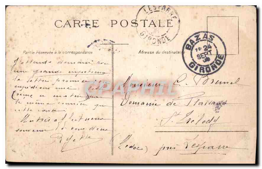 CPA L'Enfant aux Cerises Enfant — Rückseite