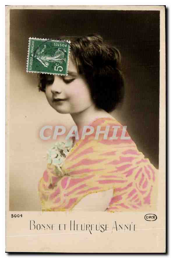 CPA Bonne et Heureuse Annee Enfant