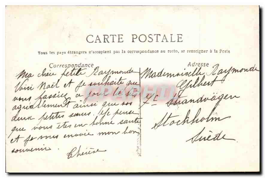 CPA Joyeux Noel Enfant — Verso