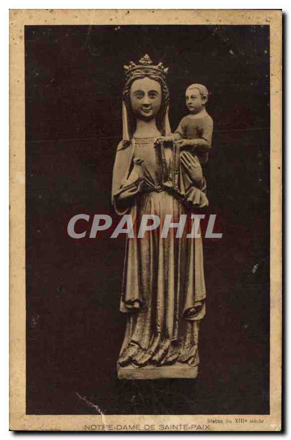 Notre-Dame de Sainte-Paix — Statue des 13. Jahrhunderts — Confrérie pour la Paix, Caen