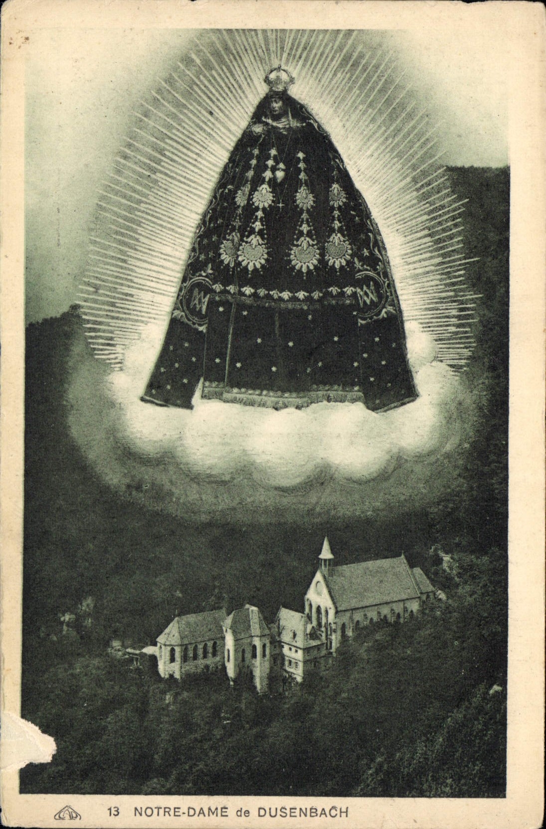 Notre-Dame de Dusenbach — apparition de la Vierge — éditeur Allemagne des Arts Décoratifs