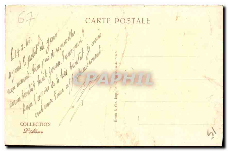 CPA Schirmeck et la Vallee de la Bruche  — Back