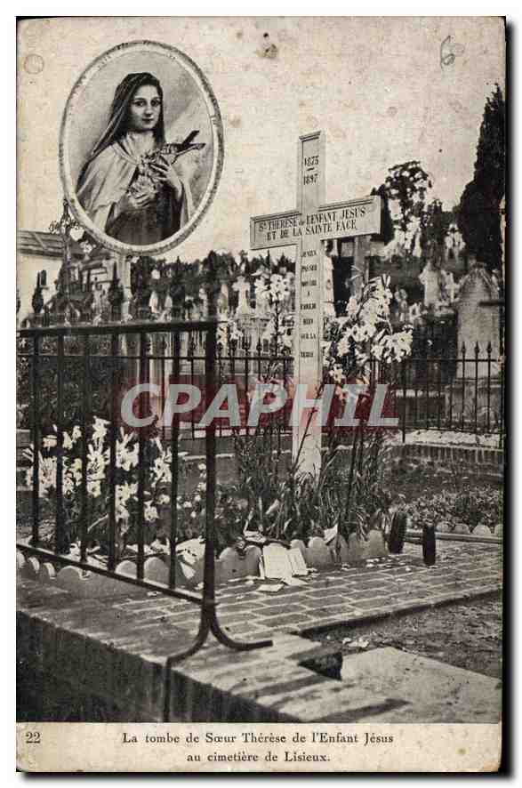 Tombe de Sœur Thérèse de l'Enfant Jésus — Lisieux — éditeur non visible, n° 22
