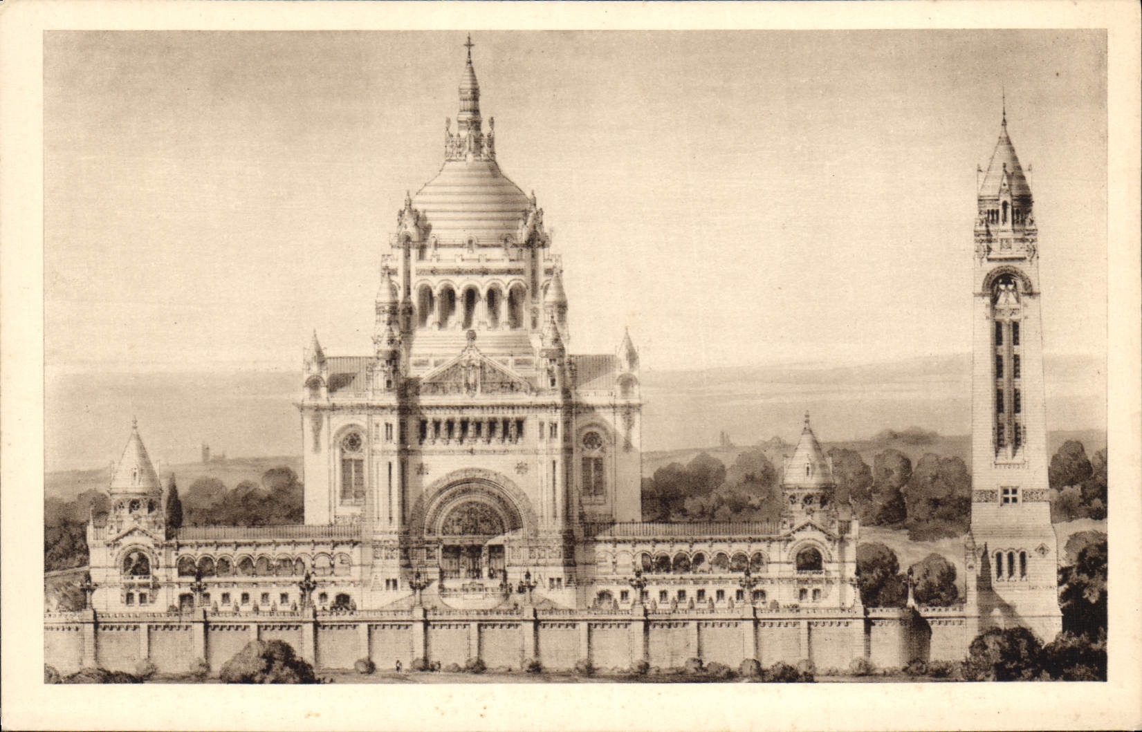 La Basilique de Lisieux — Vue Générale du Projet — Drageot-Paris