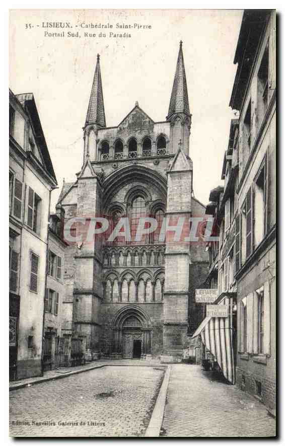 Lisieux - Cathédrale Saint-Pierre - Portail Sud, Rue du Paradis — Édition Nouvelles Galeries de Lisieux, n°35