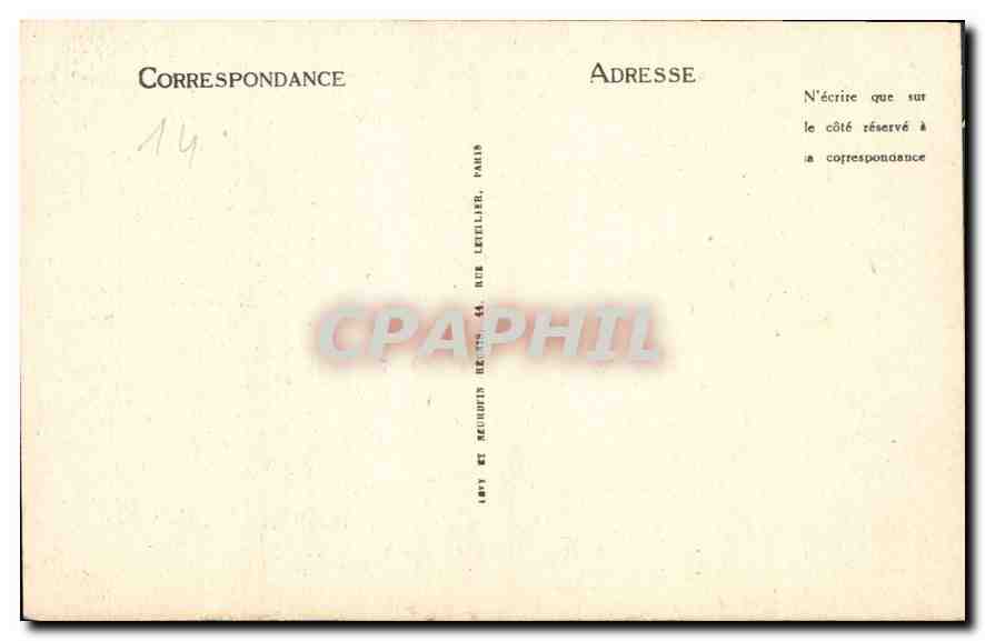 CPA Caen Eglise Saint Etienne Ancienne Abbaye aux Hommes  — Verso