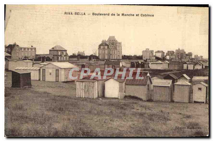 CPA Riva Bella Boulevard de la Manche et Cabines 