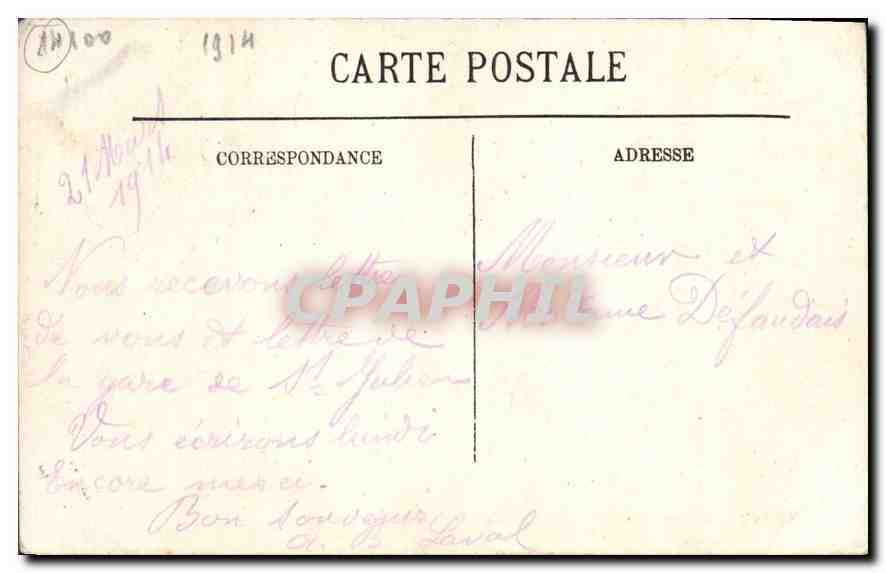 Lisieux — La Place Thiers et la Cathédrale — N.G. — Rückseite