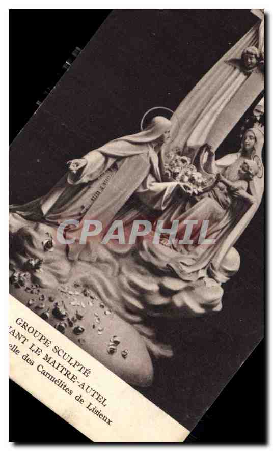 Groupe sculpté représentant la Vierge et l'Enfant — éditeur CPAPHIL, n° 25