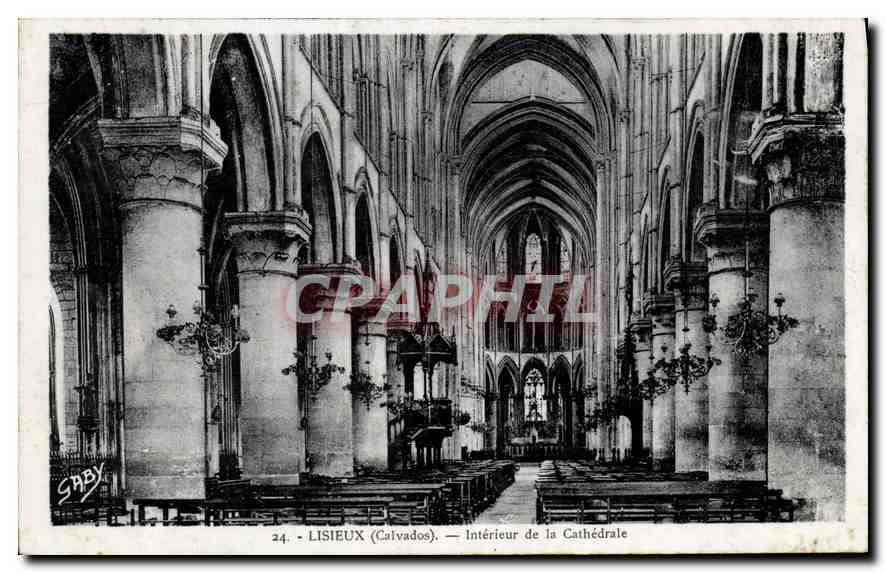 Lisieux (Calvados) — Interior of the Cathedral — Édition Gaby