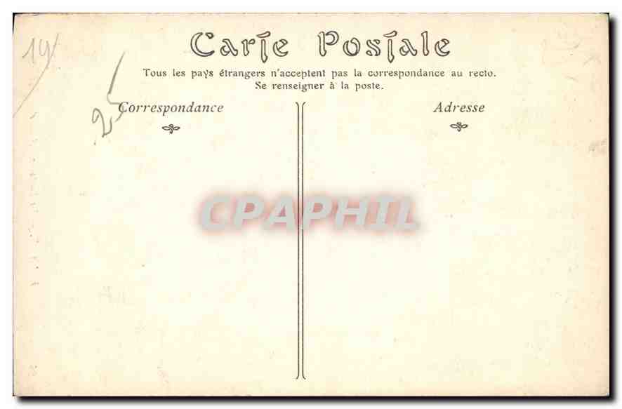 CPA Falaise La Fontaine d'Arlette  — Rückseite