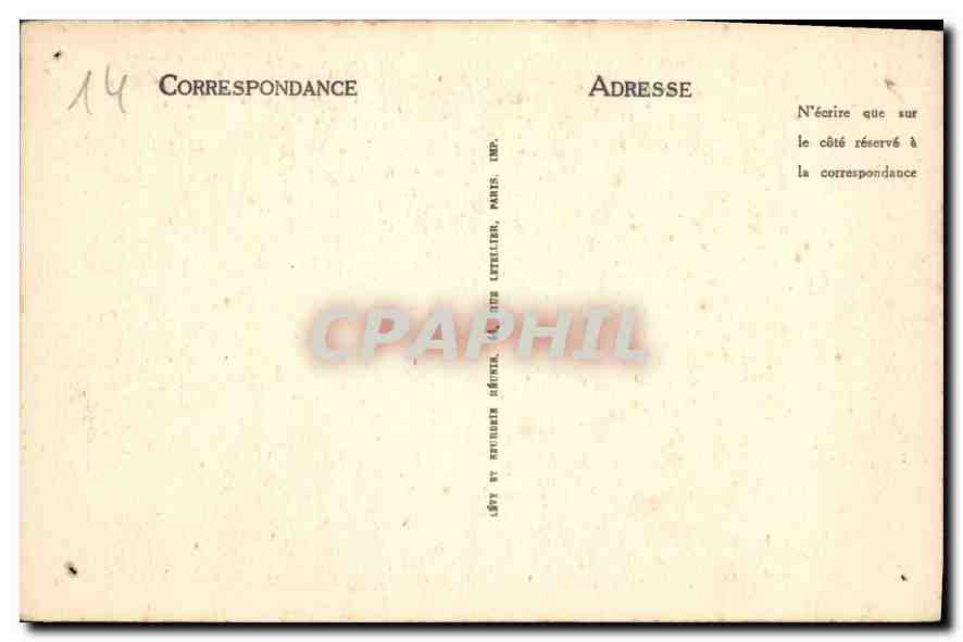 CPA Lisieux L'Eglise St Desir  — Rückseite