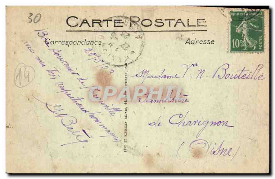 CPA Trouville La Jetee et la Plage a Maree Basse  — Rückseite