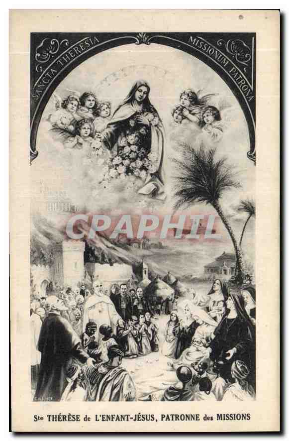 CPA Ste Therese de l'Enfant Jesus Patronne des Missions 