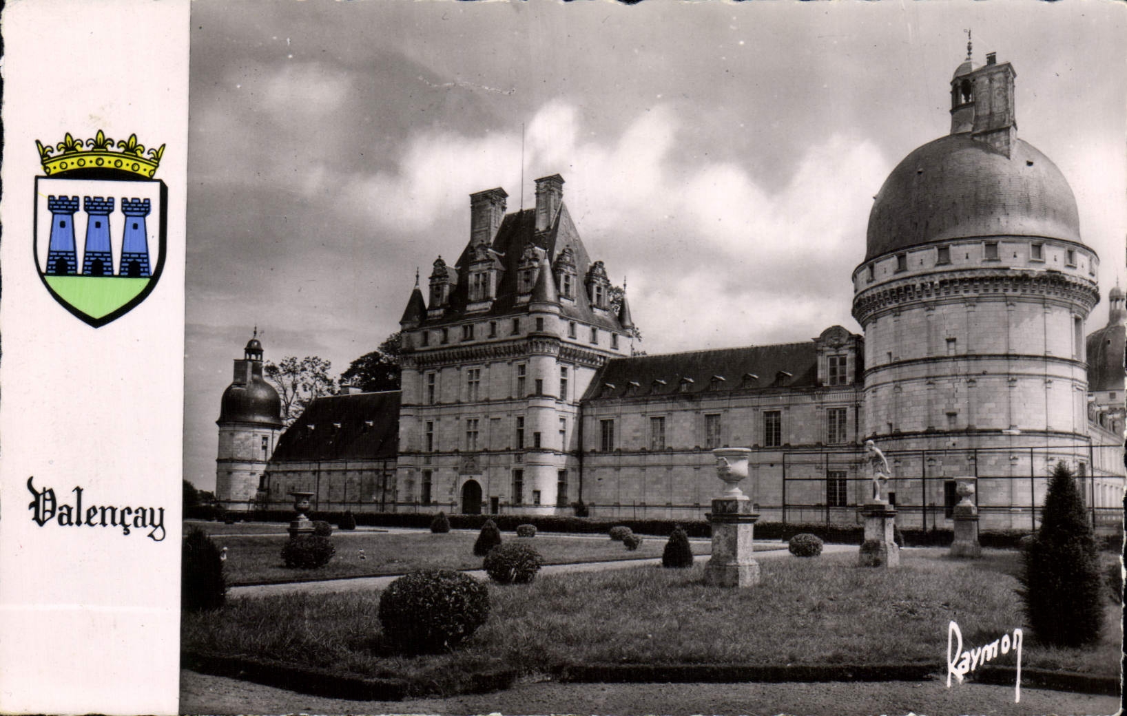 Château de Valençay — Les Jardins et la Façade Nord — Éditions d'Art Raymon - Recto