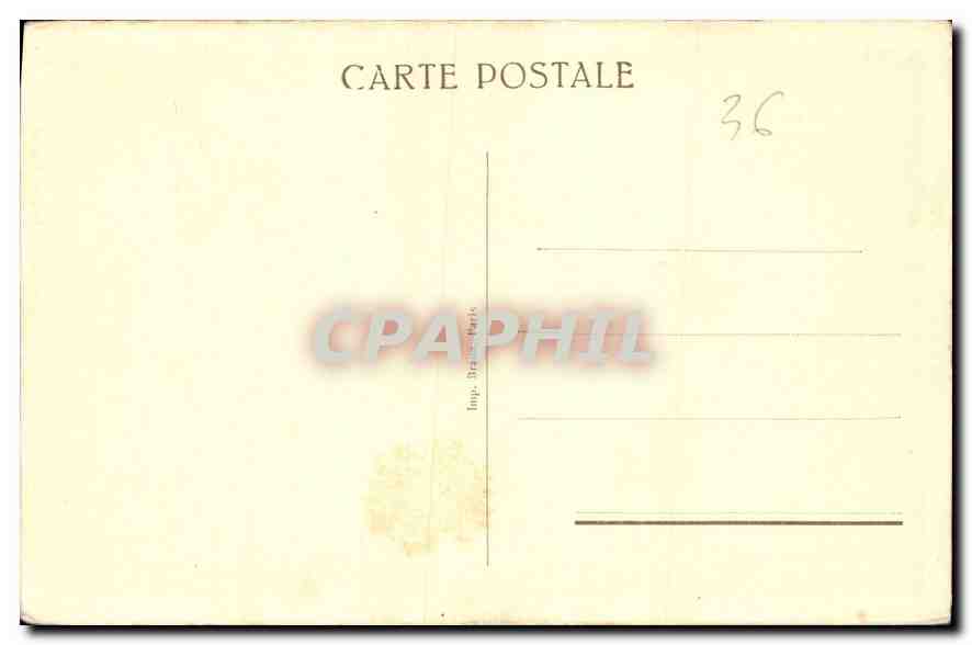 Château de Valençay — Bureau Empire ayant appartenu au Roi de Naples — Imp. Draux Paris — Rückseite