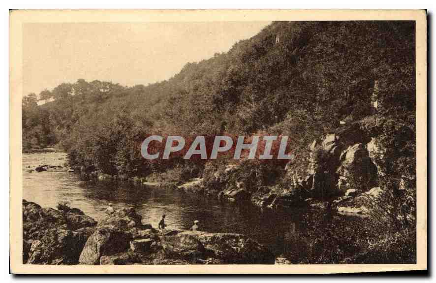 Gargilesse (Indre) — Le Noir Gouffre - Bains de G. Sand - R. D. — R. Durance éditée - Tours