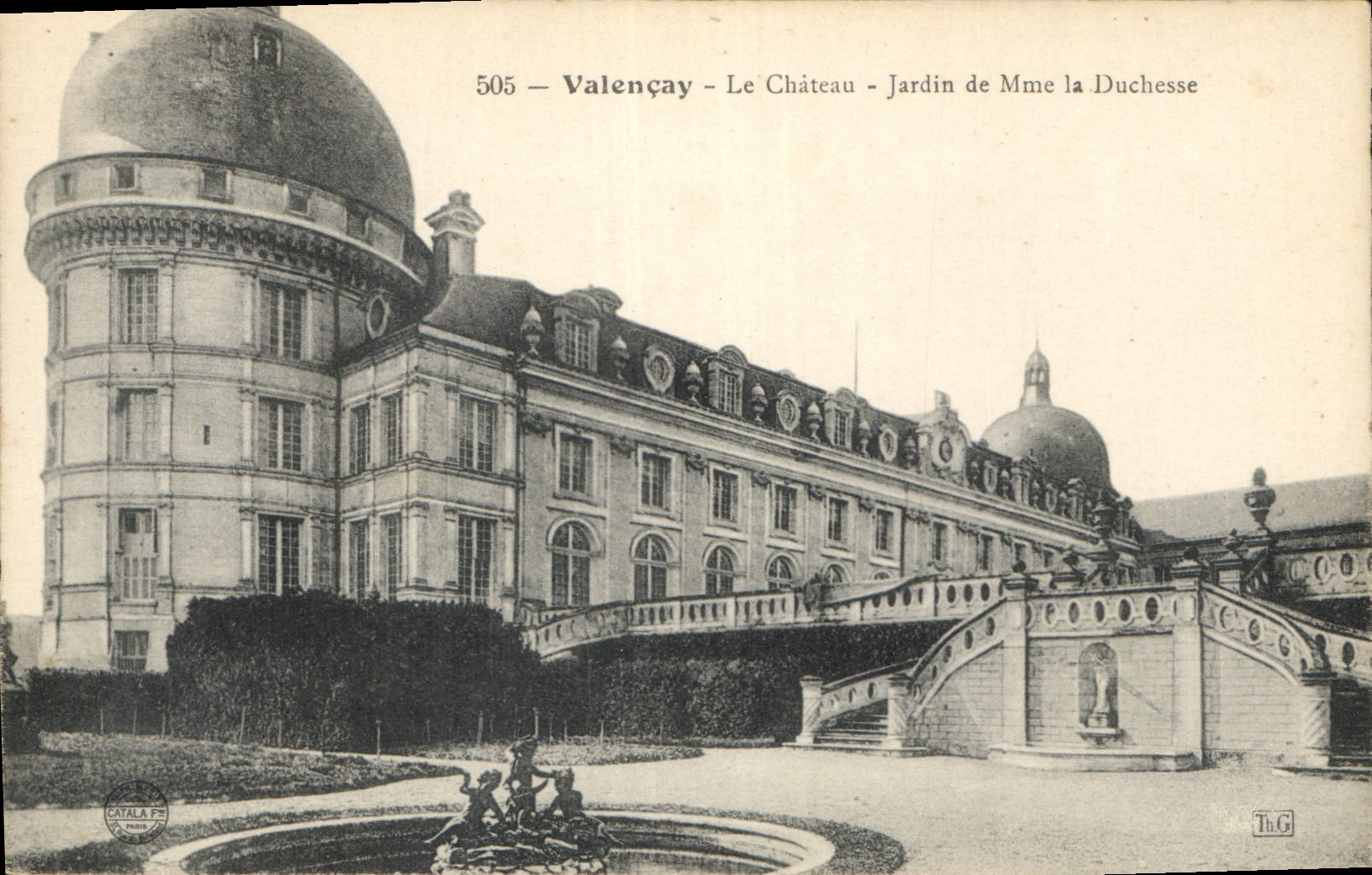 Valençay - Le Château - Jardin de Mme la Duchesse — Catala Frères, n° 505