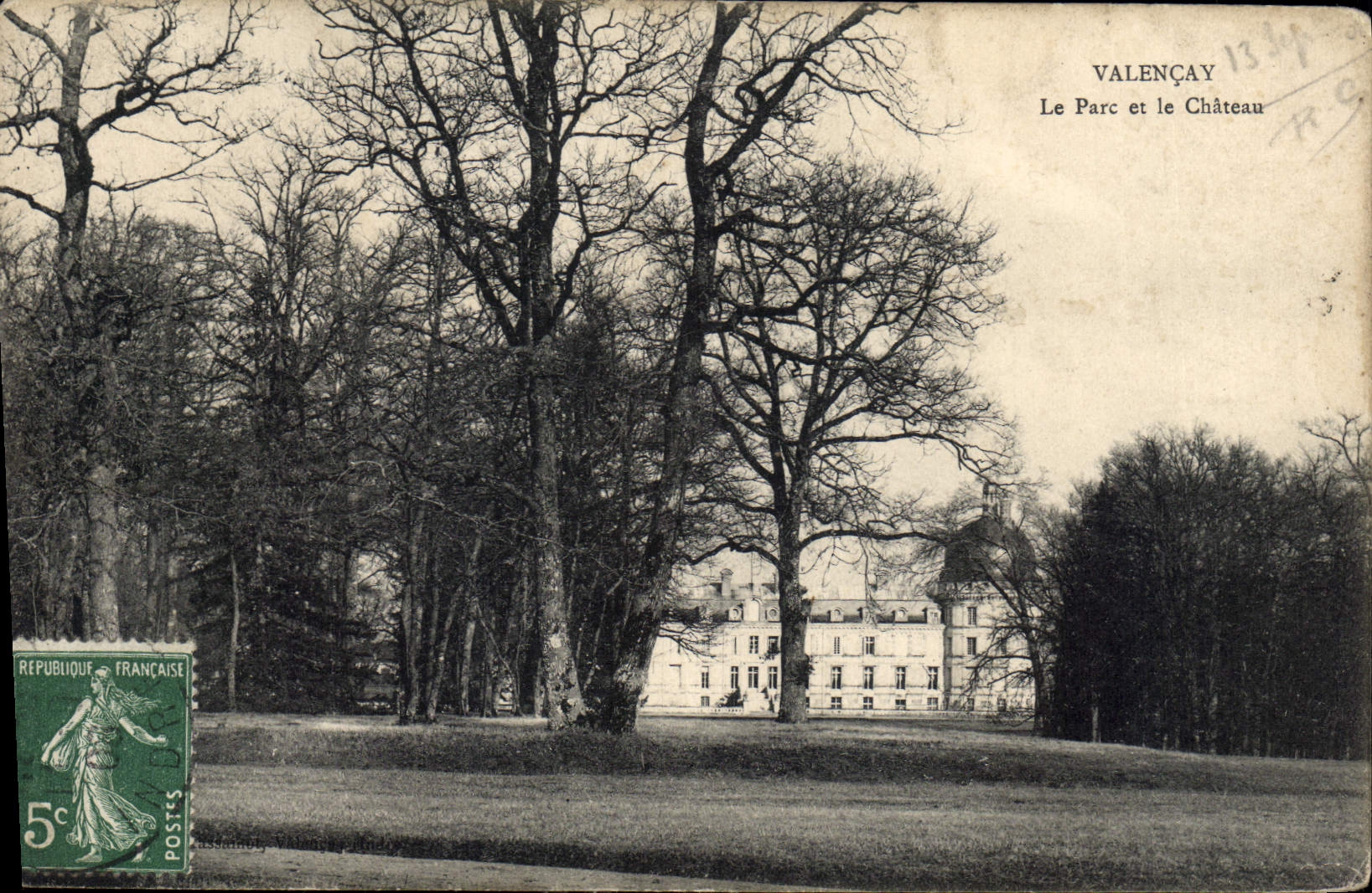 Valençay — Le Parc et le Château — Éditeur non identifié