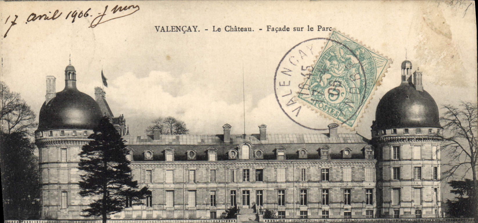 Valençay - Le Château - Façade sur le Parc