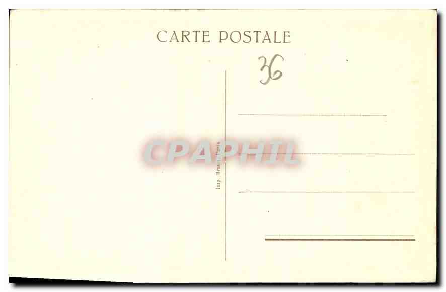 CPA Chateau de Valencay Chambre du Roi  — Verso