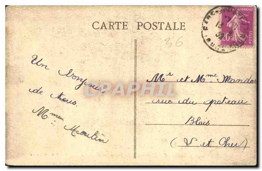 CPA Chateauroux Indre Le jardin public Entree  — Rückseite