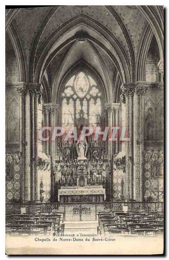 CPA Chapelle de Notre Dame du Sacre Coeur Pelerinage d'Issoudun